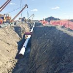 Ground Disturbance Monitoring - white pipe