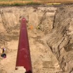 Ground Disturbance Monitoring - red pipe